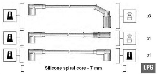 MAGNETI MARELLI Süütesüsteemikomplekt 941105240647